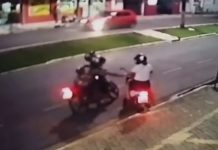 VÍDEO: bandidos usam de violência e roubam bolsa de mulher no centro de Vilhena