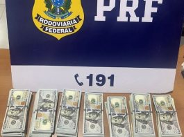 PRF apreende 130 mil dólares que estavam enrolados no corpo de jovem em cidade de RO