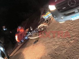 Ciclista é socorrida e levada ao hospital após ser atingida por carro em Vilhena