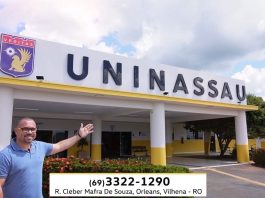 Agradecimento do diretor da Faculdade Uninassau de Vilhena