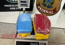 PF prende mulher tentando embarcar para Paraíba com mais de 6 kg de cocaína em aeroporto de RO