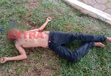 Homem é socorrido após levar paulada na cabeça durante briga em praça de Vilhena