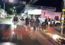 Incidente com guarda-chuva causa queda e possível traumatismo craniano de ciclista em Vilhena