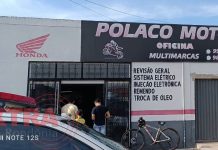 Oficina é alvo de criminosos e cinco motocicletas são furtadas em Vilhena