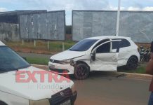Colisão entre caminhão e carro resulta em danos materiais em Vilhena