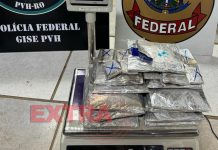 PF prende três suspeitos com mais de 8 quilos de cocaína em aeroporto de RO