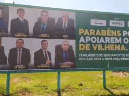 IPMV: entidades parabenizam vereadores via outdoor e militante político pede que ACIV se desculpe com servidores públicos em Vilhena