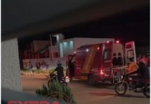 Motociclista sofre possível fratura na perna após acidente em Vilhena