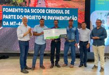Sicoob Credisul apresenta resultados e anuncia doação de R$ 100 mil para projeto de pavimentação da MT-440 em Comodoro (MT)