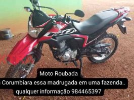 Em Corumbiara, criminoso furta moto e exige resgate da vítima