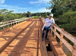 Deputado Cássio Gois solicita nova ponte na Estrada da Figueira, que liga Cacoal e Espigão D’Oeste