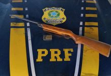 PRF apreende rifle artesanal e 33 munições em Vilhena