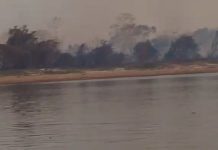 VÍDEO: Incêndio no Parque Nacional na fronteira Brasil-Bolívia ameaça pousadas em Pimenteiras