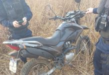 Denúncia anônima leva PM recuperar motocicleta furtada em Vilhena