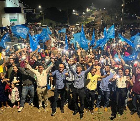 Gilmar da Saúde e Tião Almeida reafirmam propostas em comício em Colorado