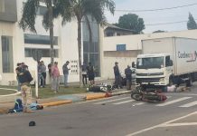 Motociclista em fuga provoca acidente e servidor do SAAE sofre fratura exposta em Vilhena