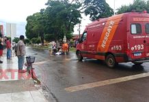 VÍDEO: motociclista perde controle em quebra-molas e cai em Vilhena