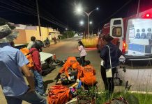 Entregador é socorrido e levado ao hospital após colisão com carro em Vilhena
