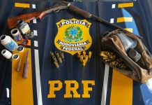 PRF apreende arma de fogo e prende motorista em Vilhena